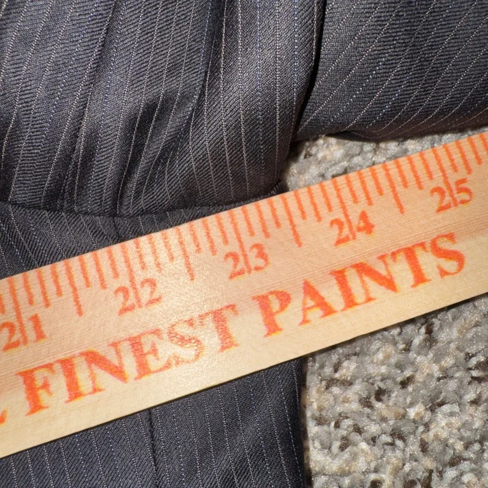 Daniel Cremieux Loro‎ Piana 48L Super 160s Wool Blazer Black Pinstripe Jacket